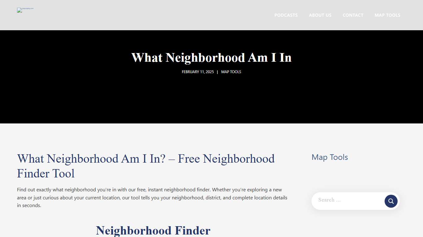 What Neighborhood Am I In - January 27, 2026